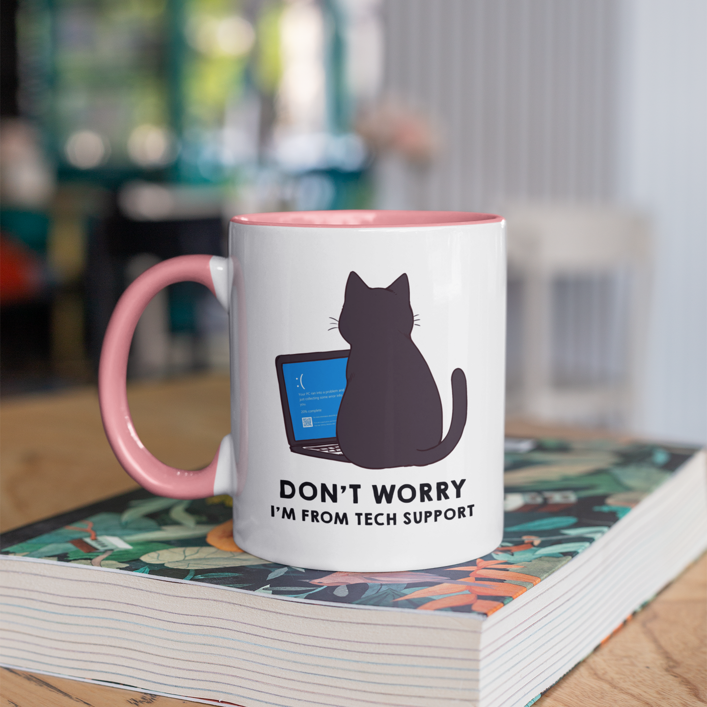 CatStrike Blue Screen 11oz Ceramic Two Tone Mug