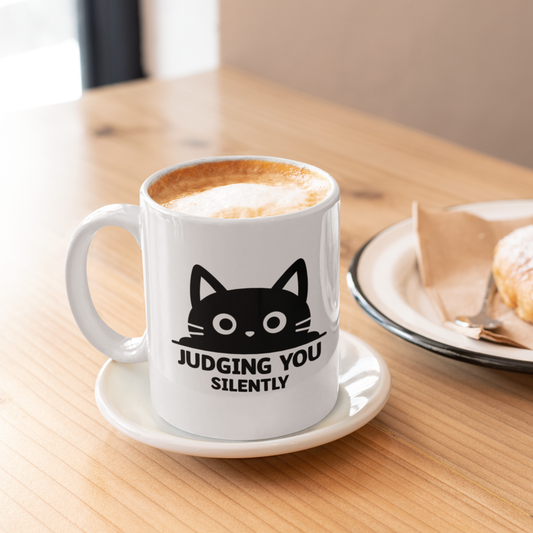 Judging You Silently Coffee Mug