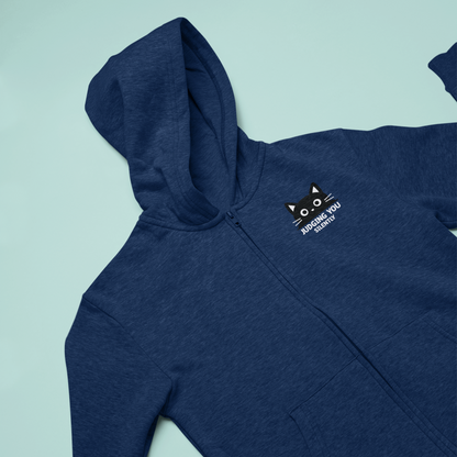 Judging You Silently Cat Zip Hoodie