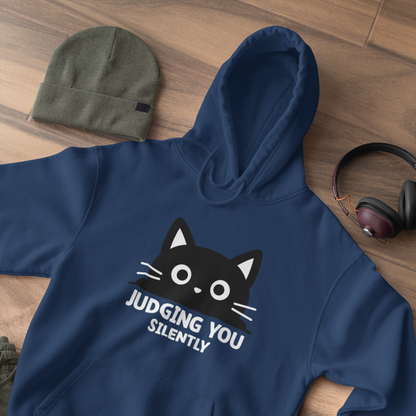 Judging You Silently Big Mood Cat Hoodie