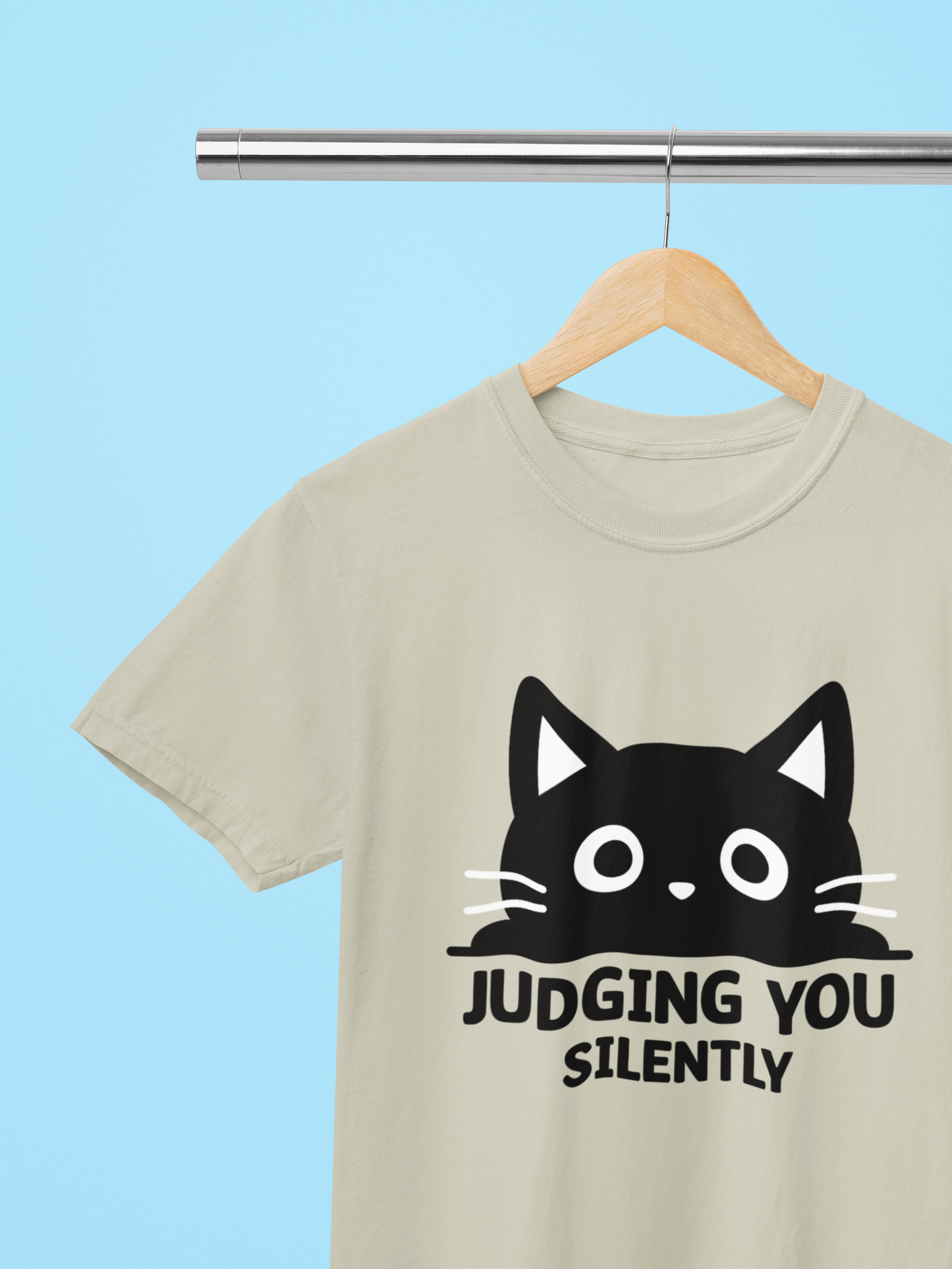 Judging You Silently Big Mood Cat T-Shirt