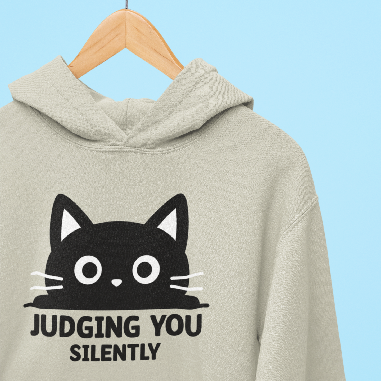 Judging You Silently Big Mood Cat Hoodie