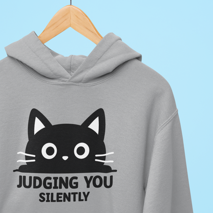 Judging You Silently Big Mood Cat Hoodie