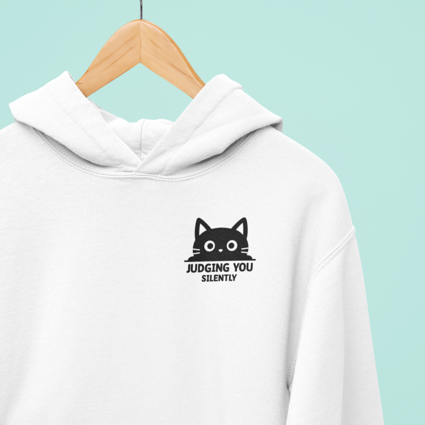 Judging You Silently Cat Hoodie