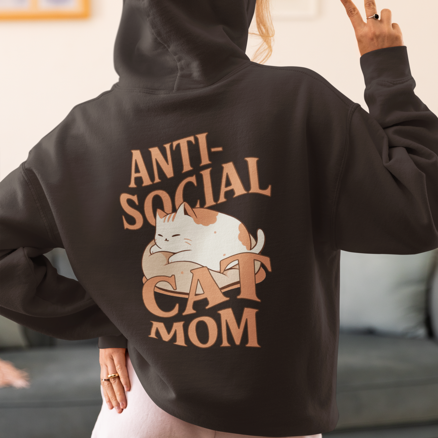 Anti-Social Cat Mom Hoodie