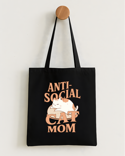 Anti-Social Cat Mom Classic Tote Bag