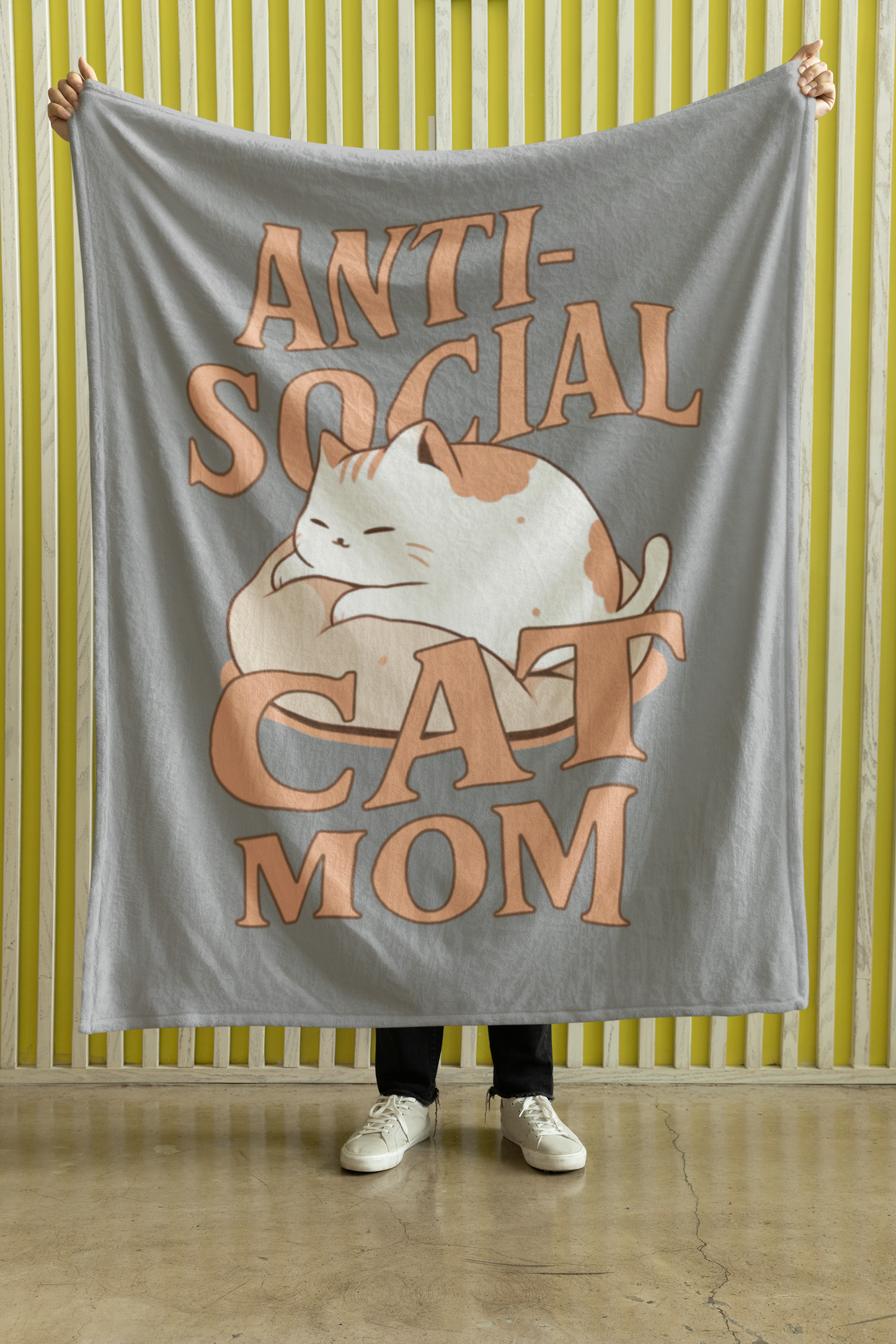 Anti-Social Cat Mom Blanket
