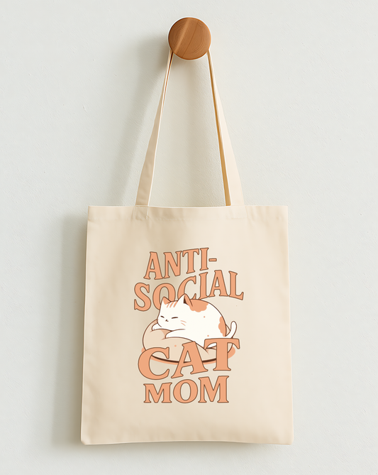 Anti-Social Cat Mom Classic Tote Bag