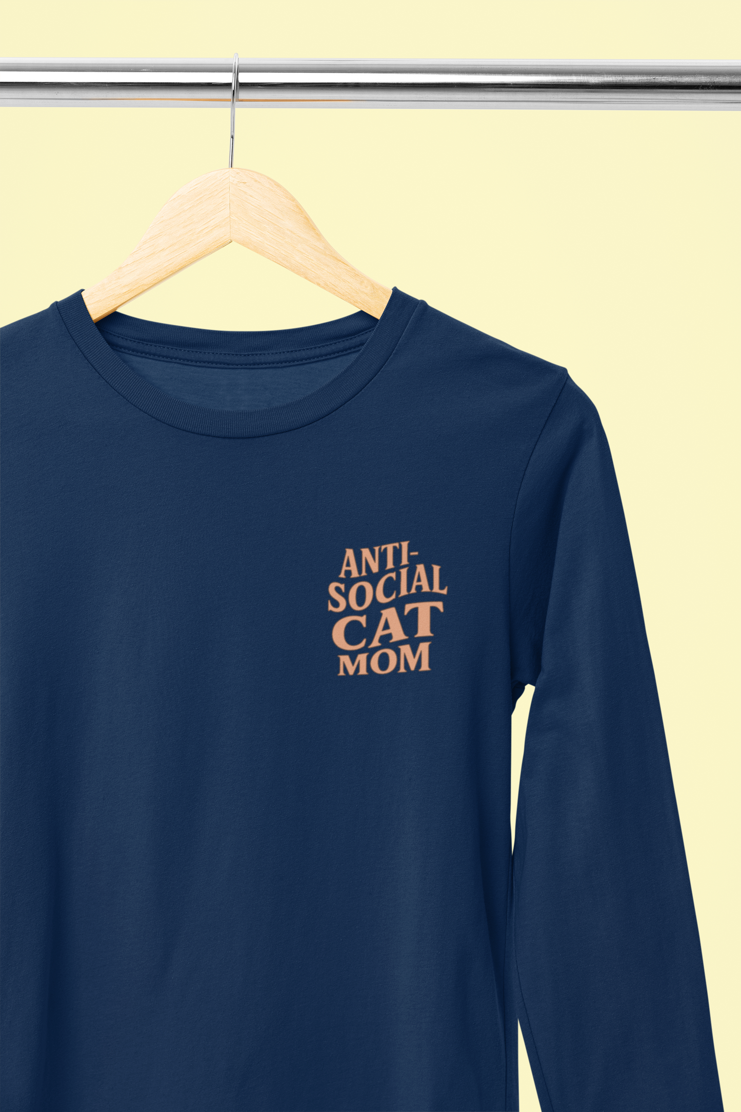 Anti-Social Cat Mom Long Sleeve Tee