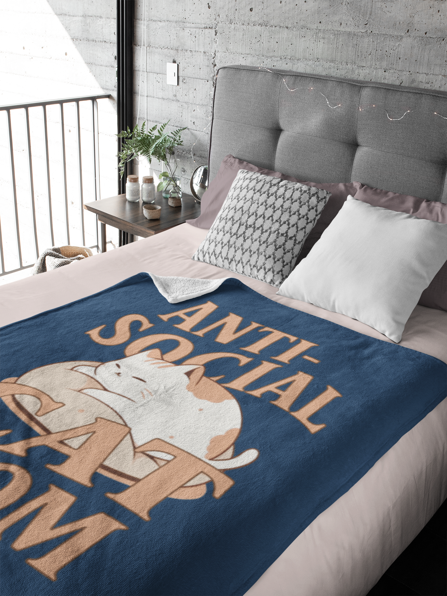 Anti-Social Cat Mom Blanket