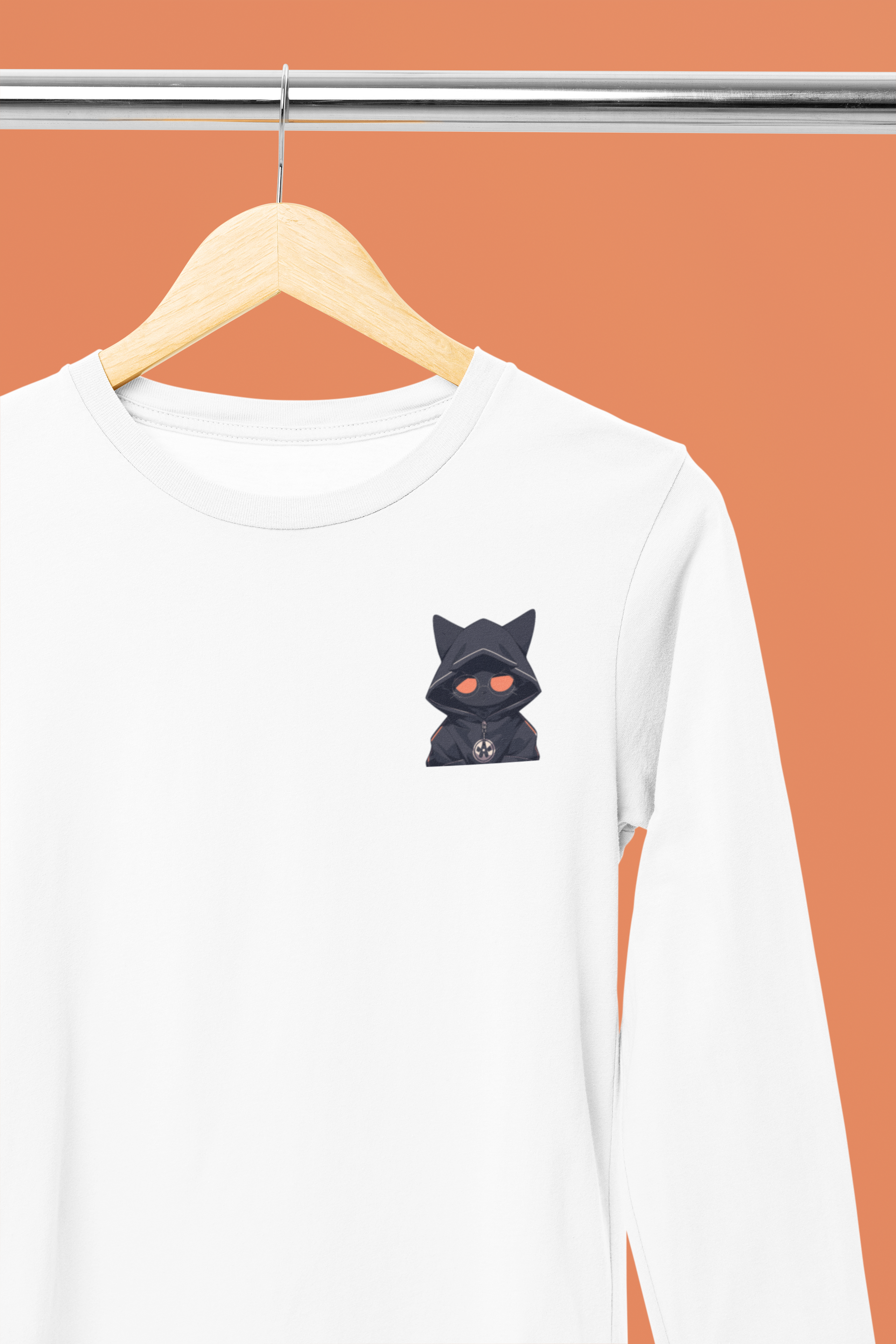 国内で当店のみ DETW - Mystic Cat Graphic Long Sleeve Tee Mystic Geek Cat Long Sleeve Tee – OsakaCat