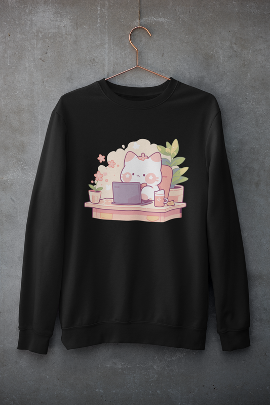 The Purr-fect Administrator Sweatshirt – Cozy Work Vibes for Cat Lovers!