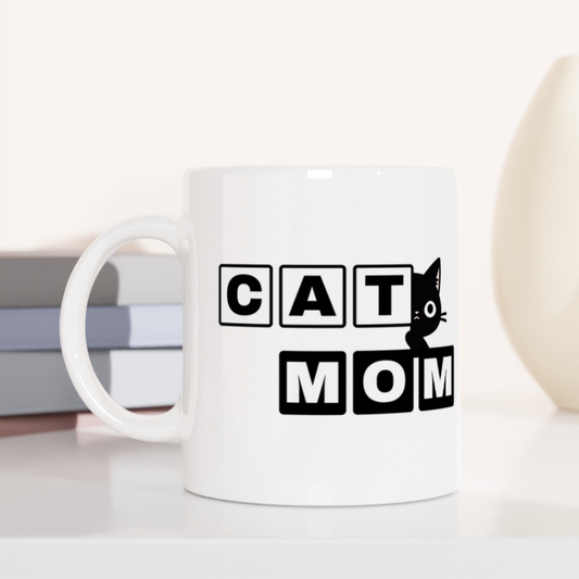 Paw-some Cat Mom Coffee Mug