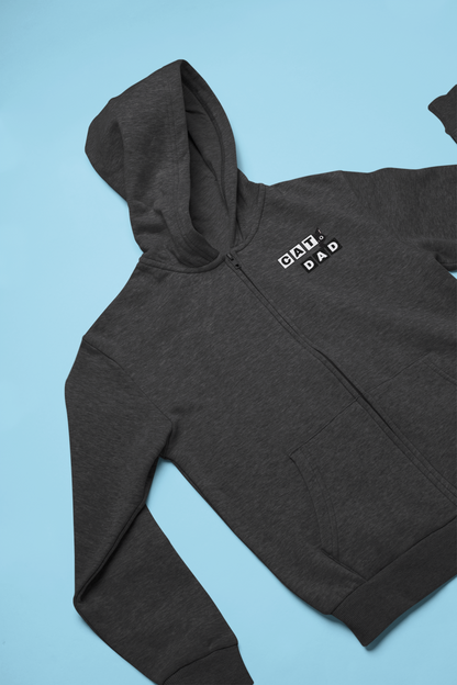Paw-some Cat Dad Zip Hoodie