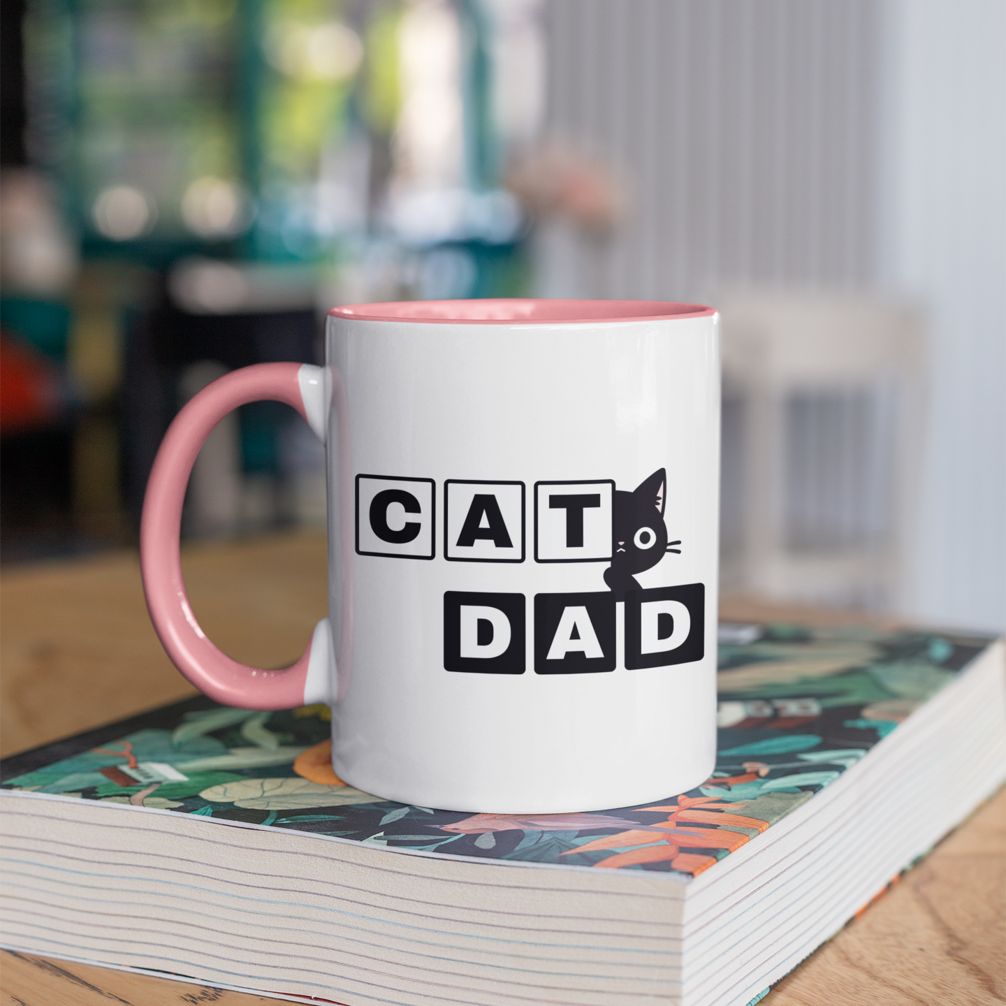 Paw-some Cat Dad 11oz Ceramic Two Tone Mug