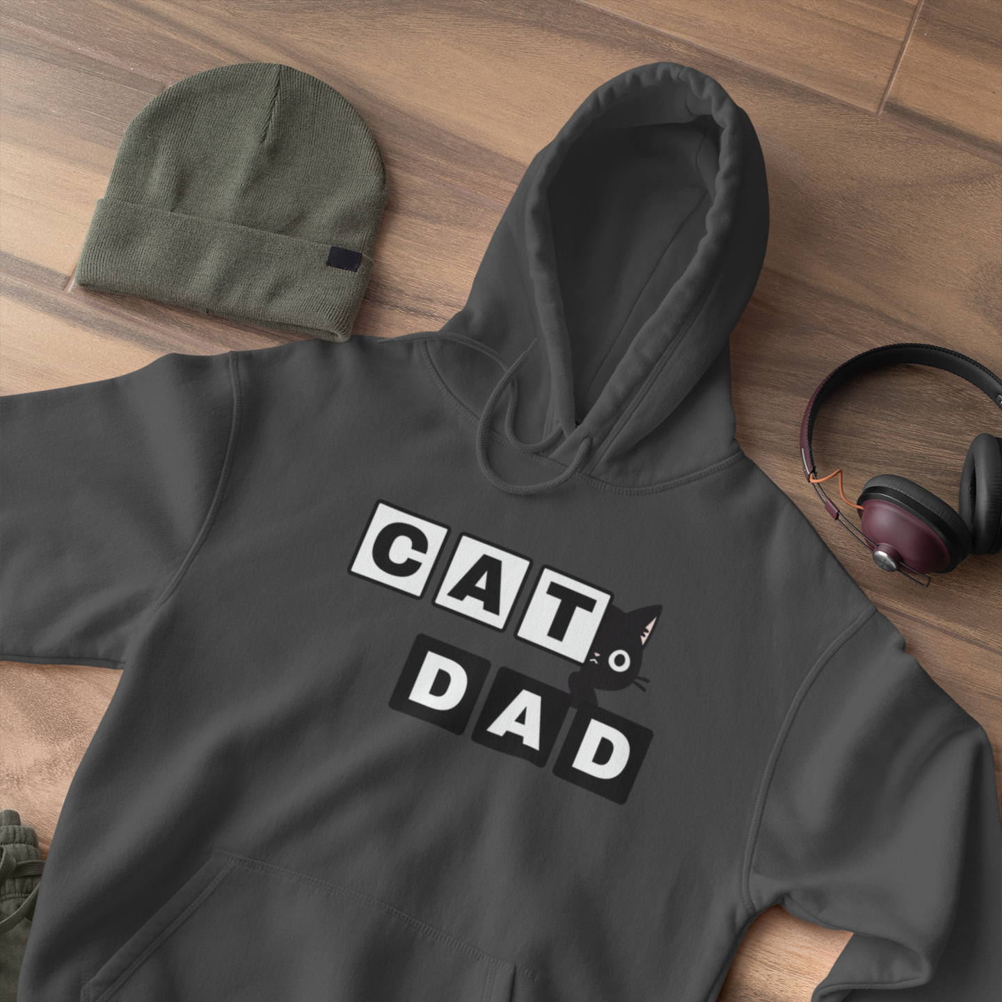 Paw-some Cat Dad Bold Edition Hoodie