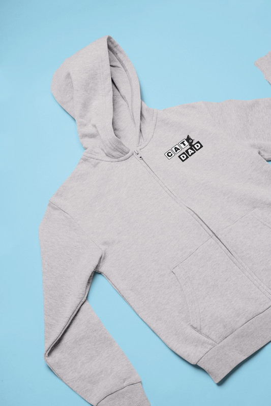 Paw-some Cat Dad Zip Hoodie