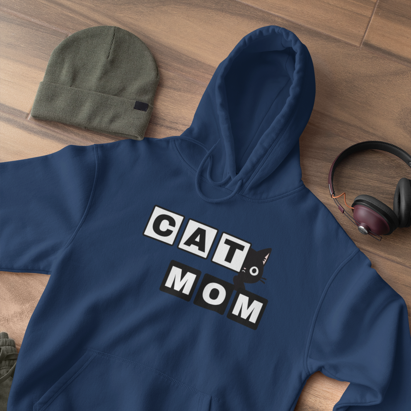 Paw-some Cat Mom Bold Edition Hoodie