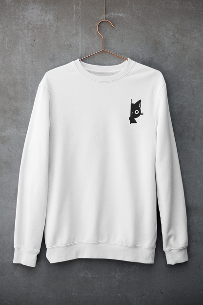 Peekaboo Black Cat Sweatshirt