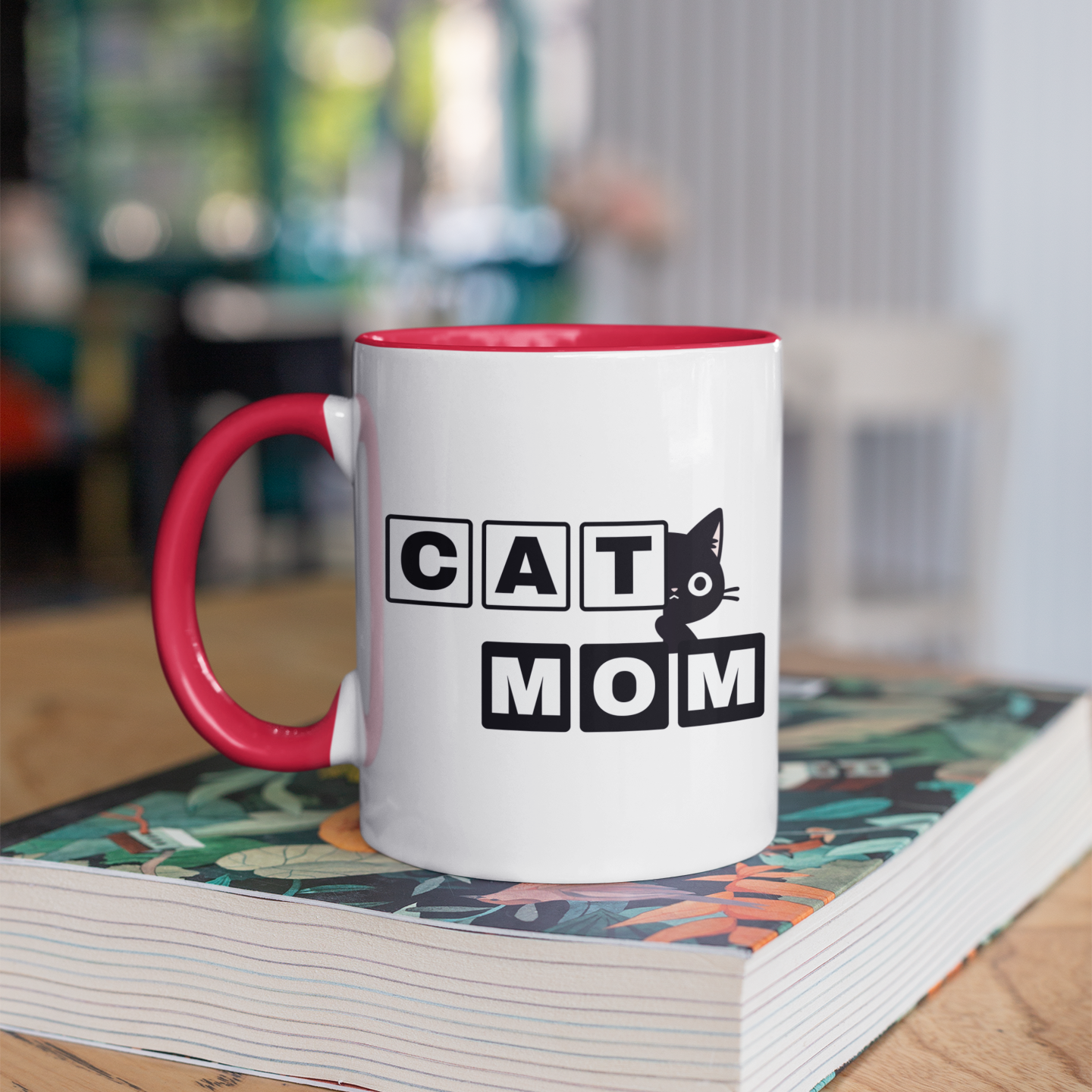Paw-some Cat Mom 11oz Ceramic Two Tone Mug