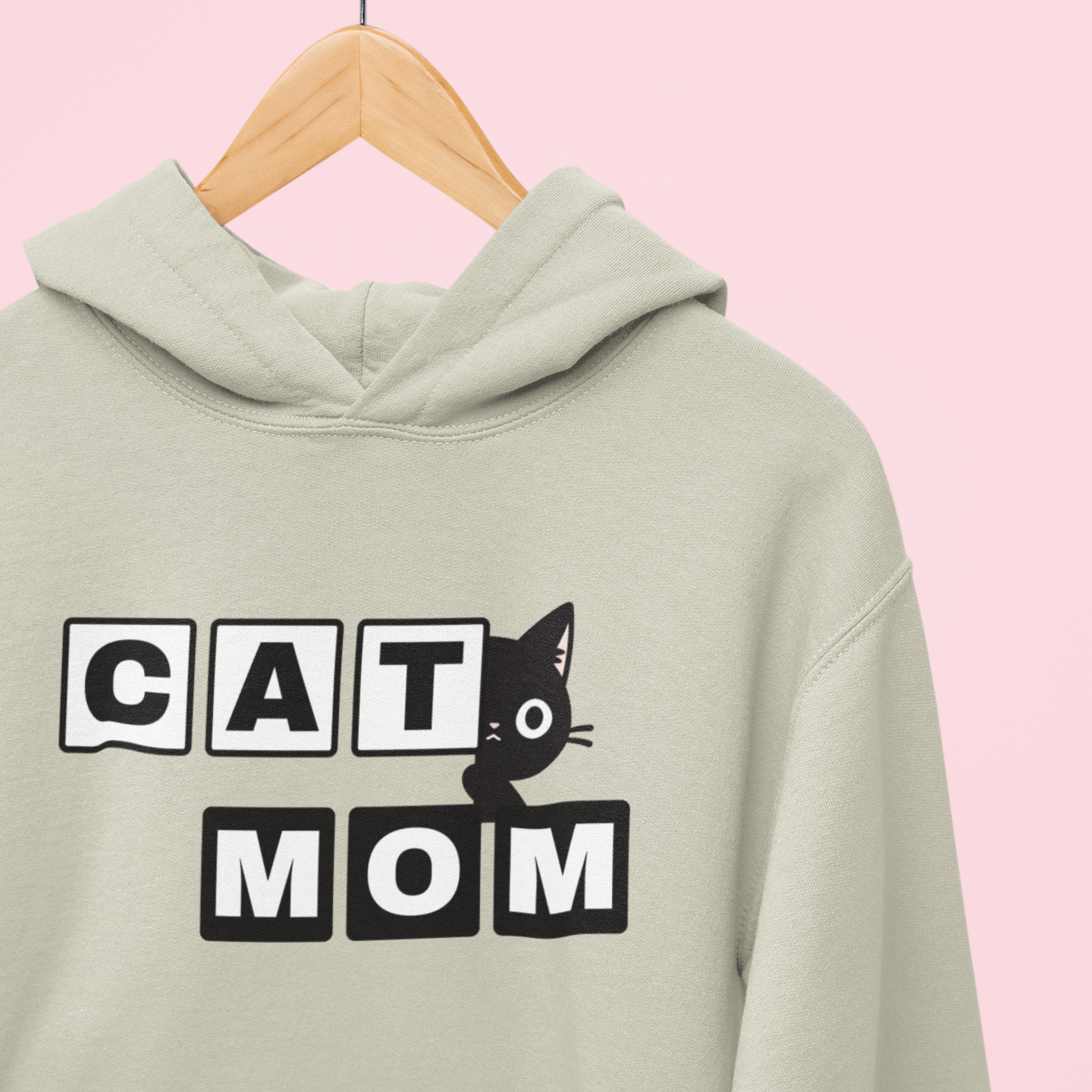 Paw-some Cat Mom Bold Edition Hoodie