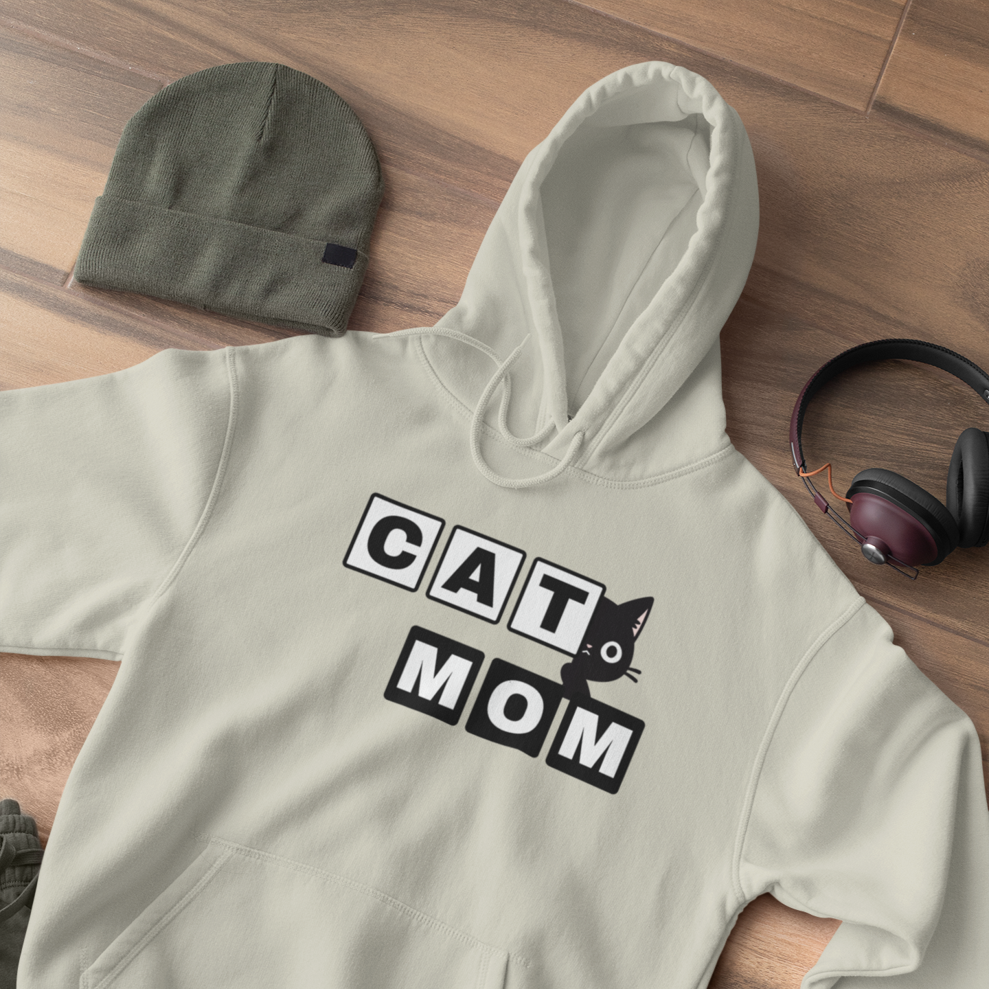 Paw-some Cat Mom Bold Edition Hoodie