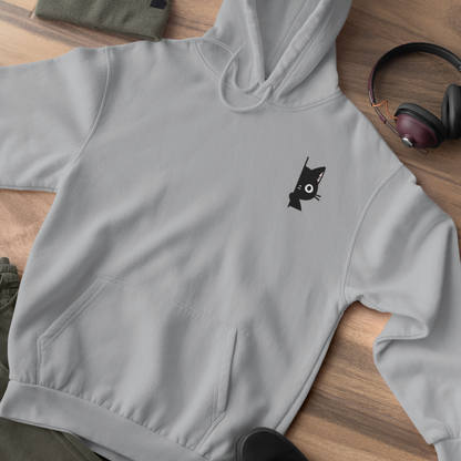 Peekaboo Black Cat Hoodie