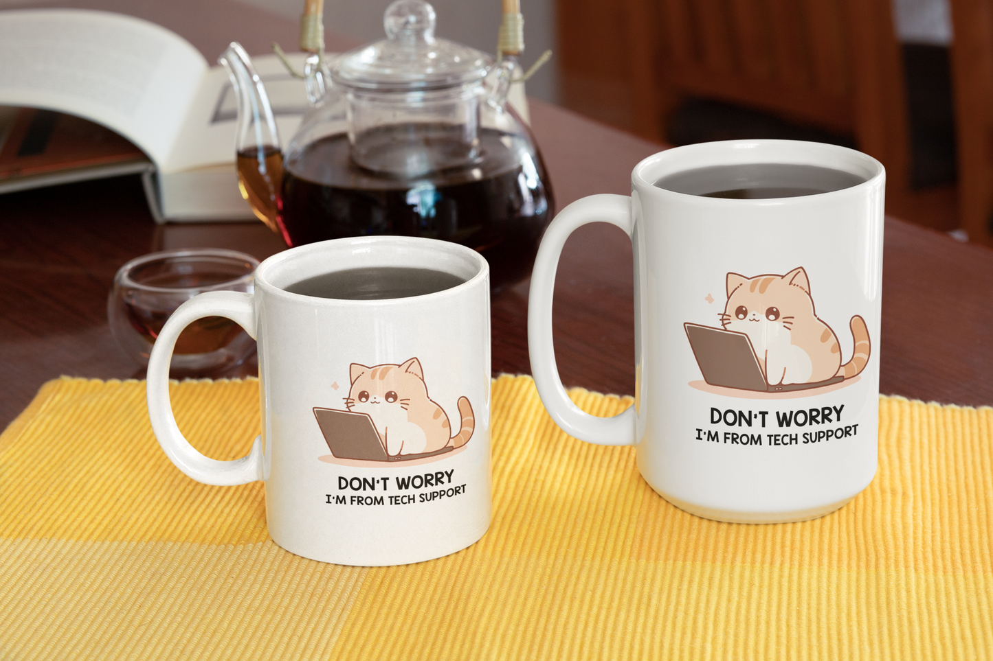 Tech Support Kitty Coffee Mug