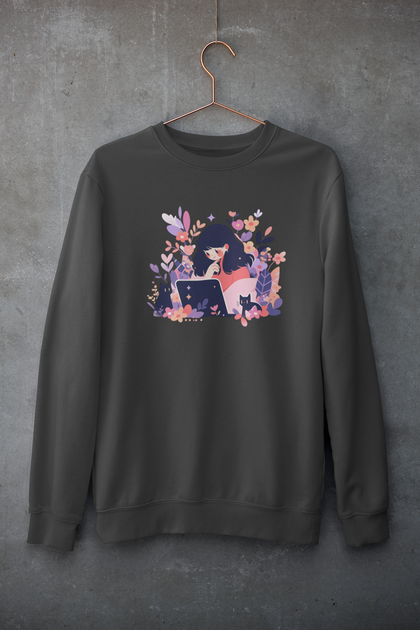 Meowtivation Bloom Sweatshirt