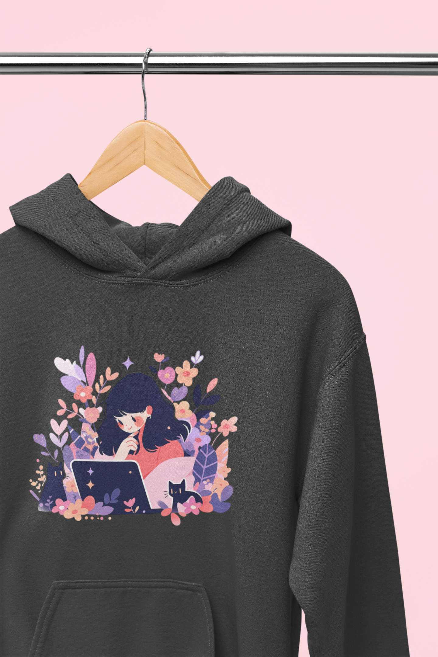 Meowtivation Bloom Hoodie