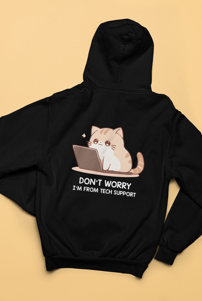 Tech Support Kitty Zip Hoodie