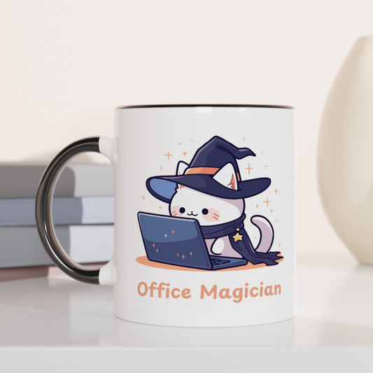 Office Magician 11oz Ceramic Two Tone Mug