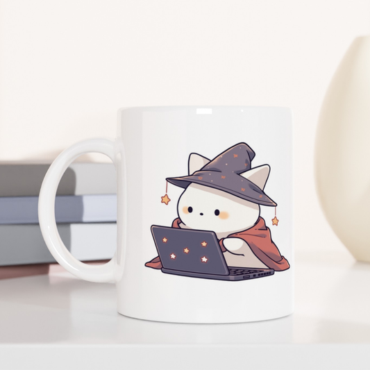 Wizard of C.A.T. (Code and Tech) Coffee Mug