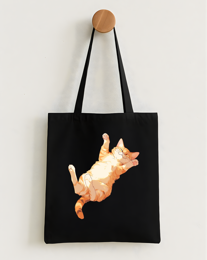 Orange Tabby Dreams: Laid-Back Cat Classic Tote Bag