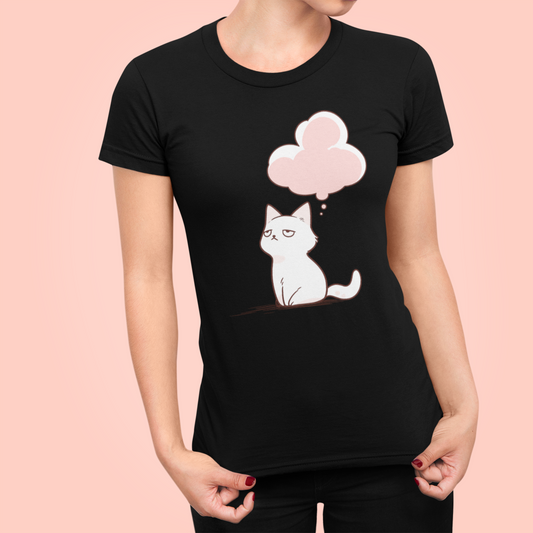 Processing... Cat Thoughts Women's Slim Fit Tee