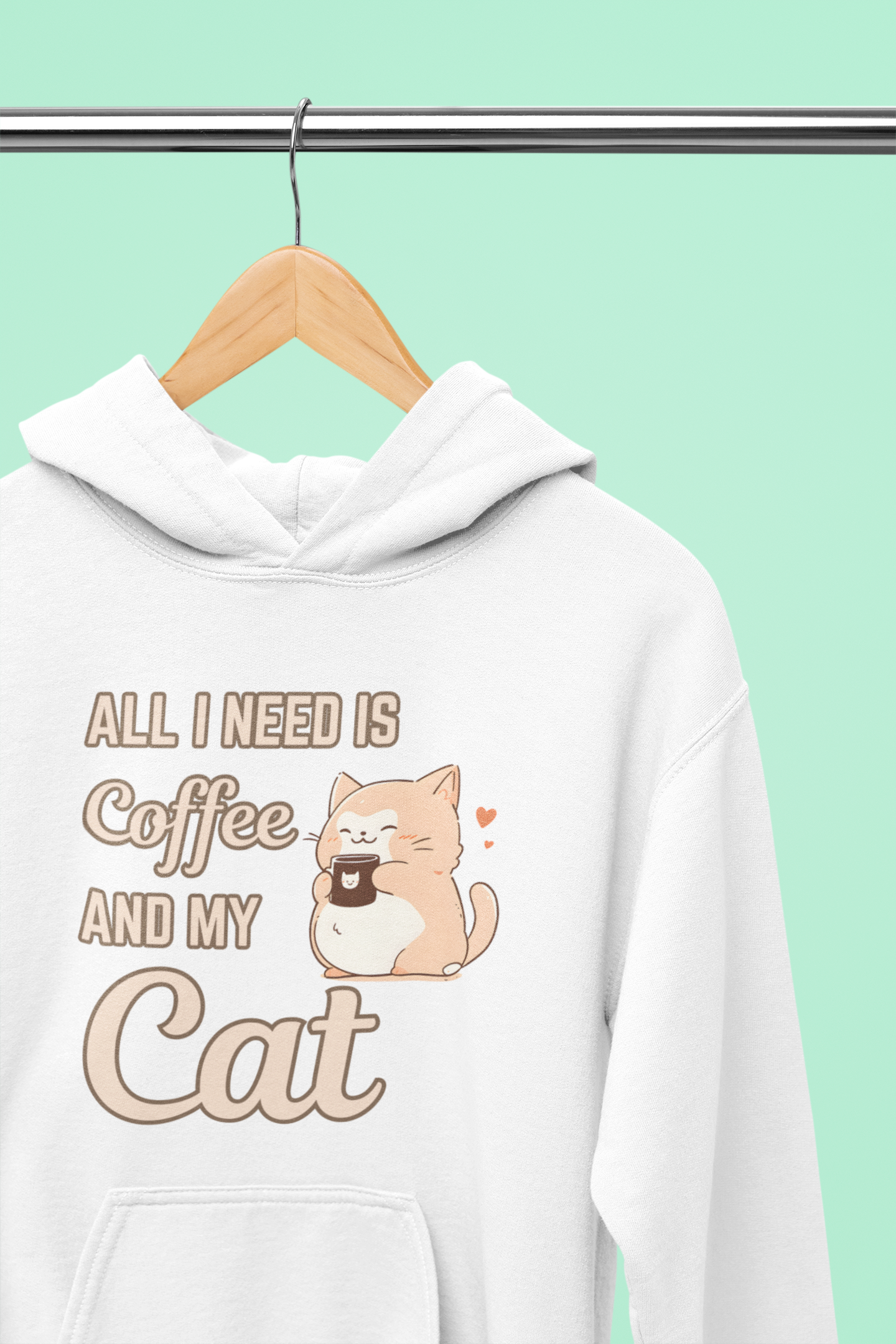 All I Need Is Coffee and My Cat Hoodie