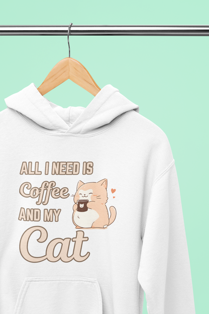 All I Need Is Coffee and My Cat Hoodie