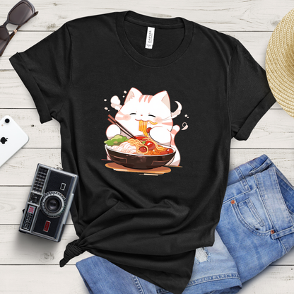 Happy Cat Ramen Feast T-Shirt