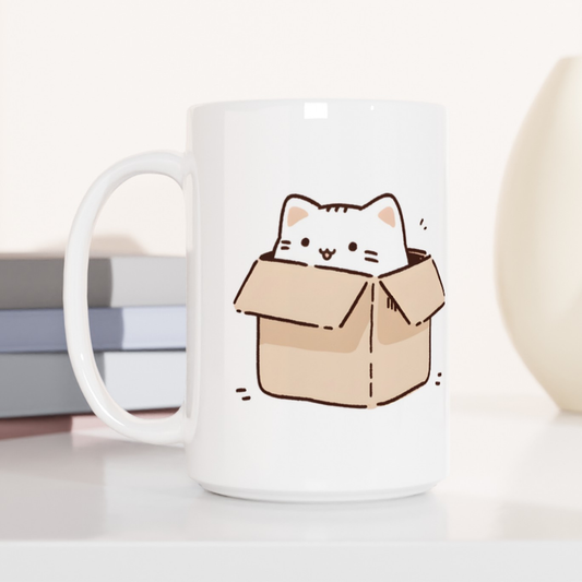 Inbox Kitty Coffee Mug