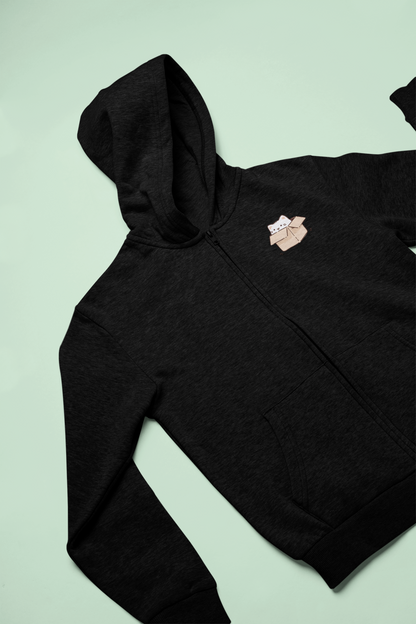 Inbox Kitty Zip Hoodie