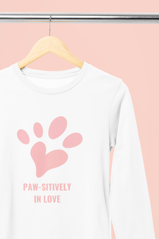 Paw-sitively in Love Long Sleeve Tee
