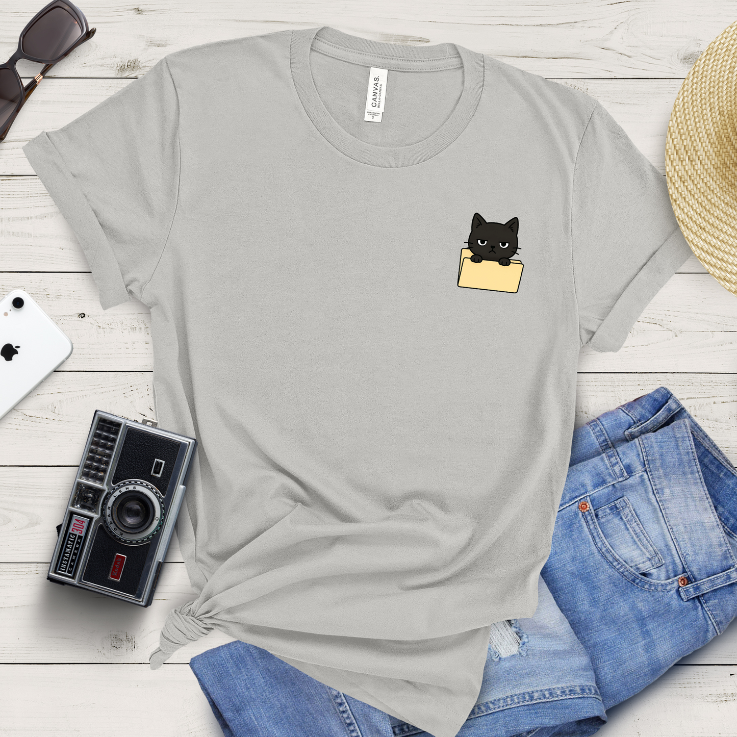 Hidden Folder: Cat Inside  T-shirt