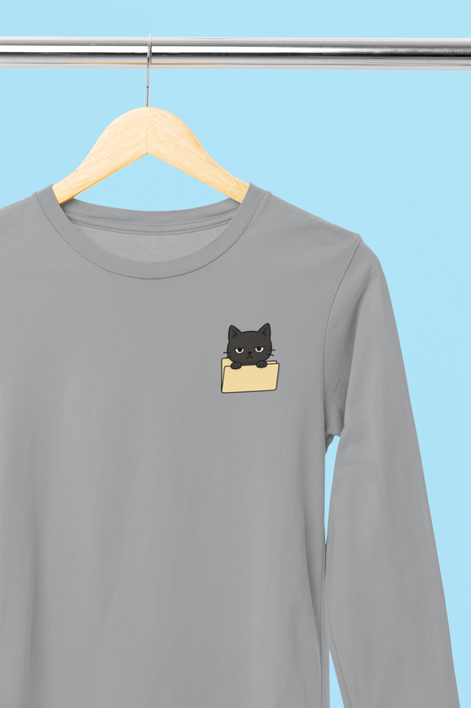 Hidden Folder: Cat Inside Longsleeve Tee