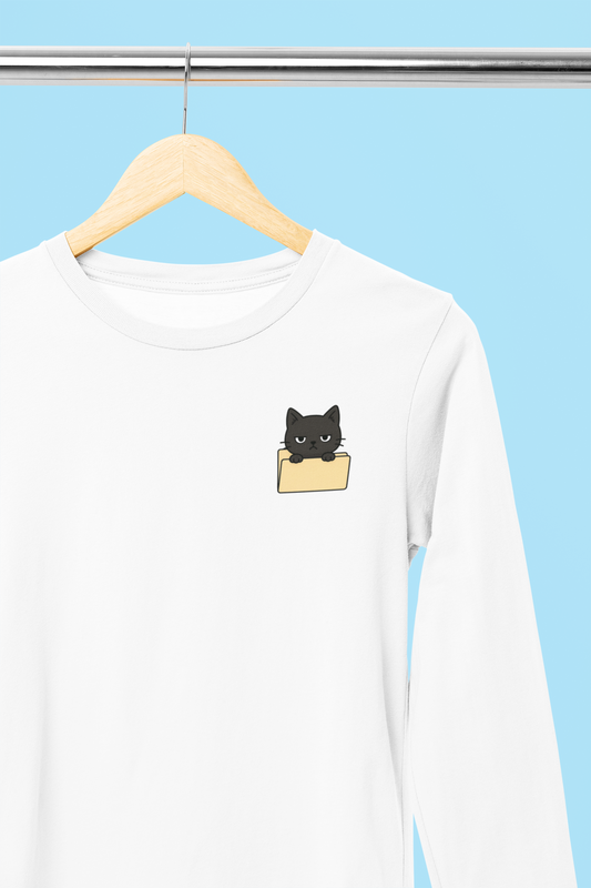 Hidden Folder: Cat Inside Longsleeve Tee