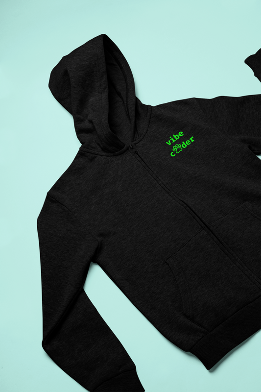 Vibe Coder (Paw Edition) Zip Hoodie