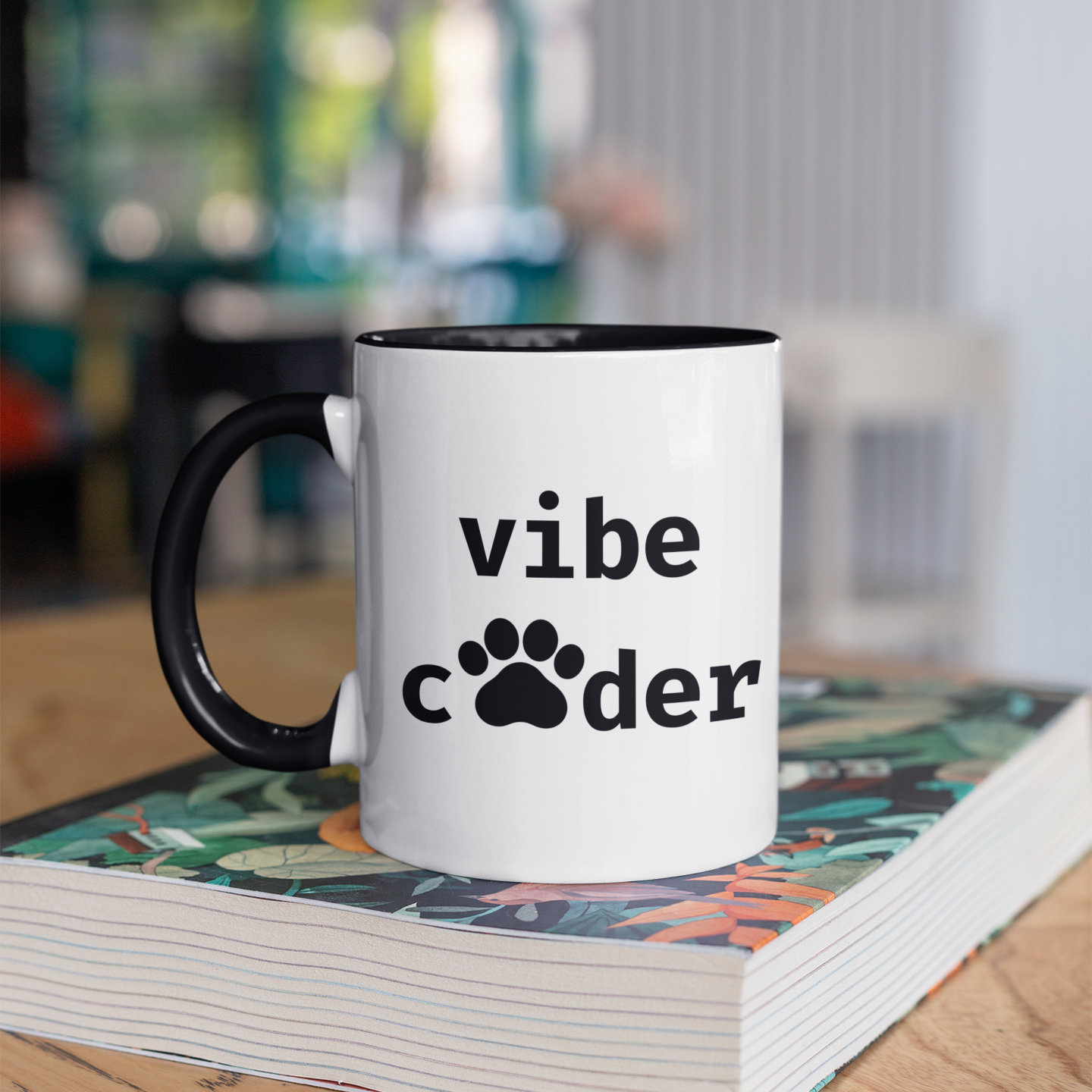 Vibe Coder (Paw Edition) 11oz Ceramic Two Tone Mug
