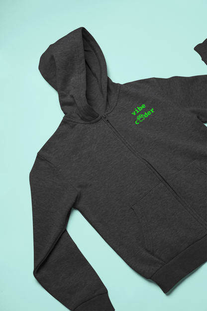 Vibe Coder (Paw Edition) Zip Hoodie