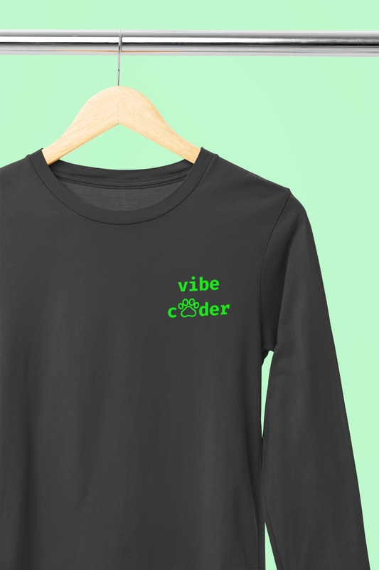 Vibe Coder (Paw Edition) Longsleeve Tee