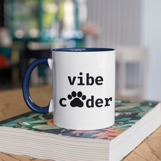Vibe Coder (Paw Edition) 11oz Ceramic Two Tone Mug