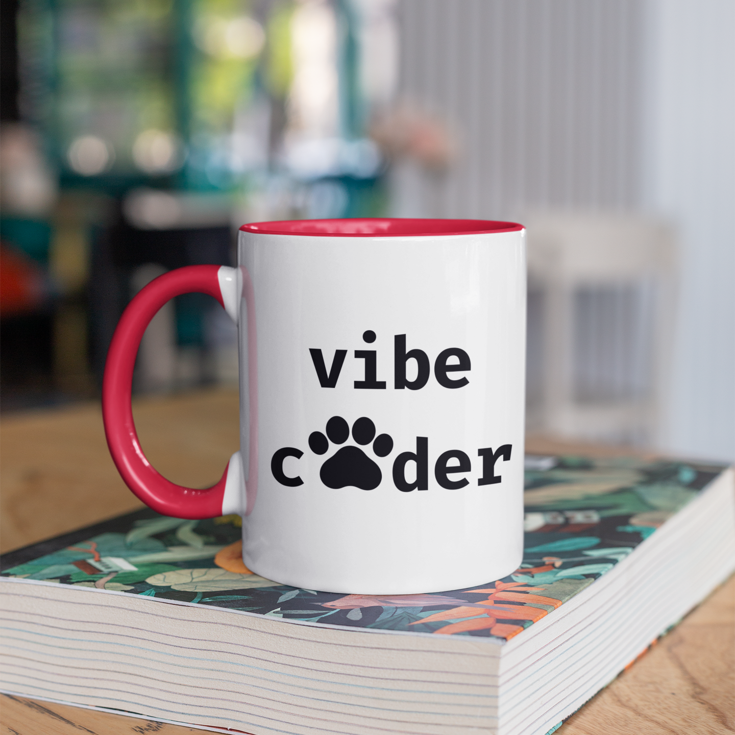 Vibe Coder (Paw Edition) 11oz Ceramic Two Tone Mug